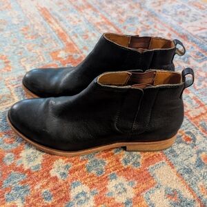 Kork-Ease Mindo Women's 11M Black Boots Ankle Booties Leather